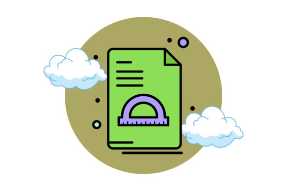 Back to School Paper Circle Cloud Graphics