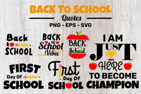 Back to School Quotes SVG Bundle