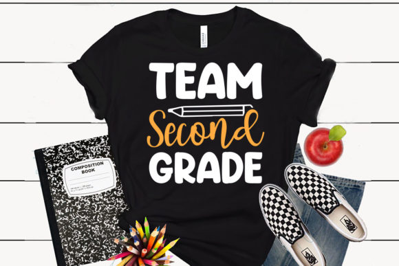 Back to School T Shirt Team Second Grade Graphics