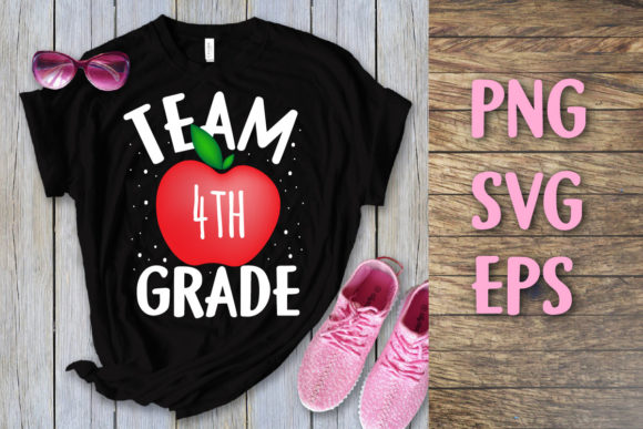 Back to School Team 4th Grade Svg Graphics