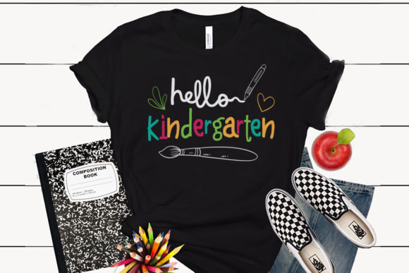 Hello Kindergarten Back to School Tshirt Graphics
