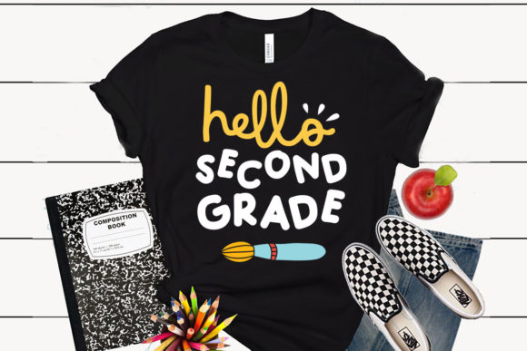 Hello Second Grade Back to School Tshirt