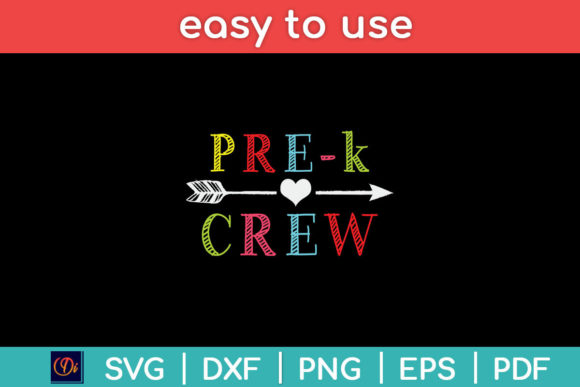 Pre-K Crew Back to School Svg File: Graphics & Crafts
